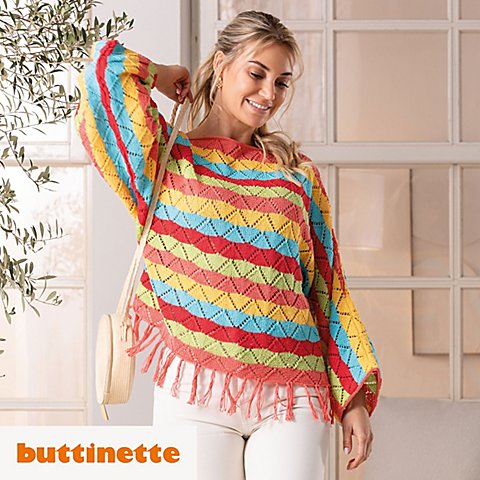 Strickanleitung – Shirt im Zackenmuster aus Woll Butt Sonja von buttinette