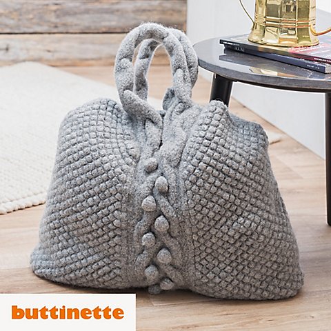 Strickanleitung – Shopper aus Woll Butt Filzwolle von buttinette