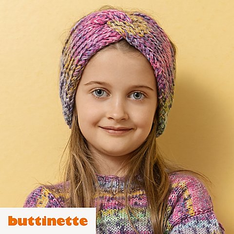 Strickanleitung – Stirnband aus Woll Butt Venia von buttinette