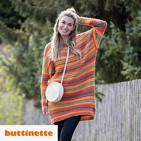 Strickanleitung – Strickkleid aus Woll Butt Thery von buttinette