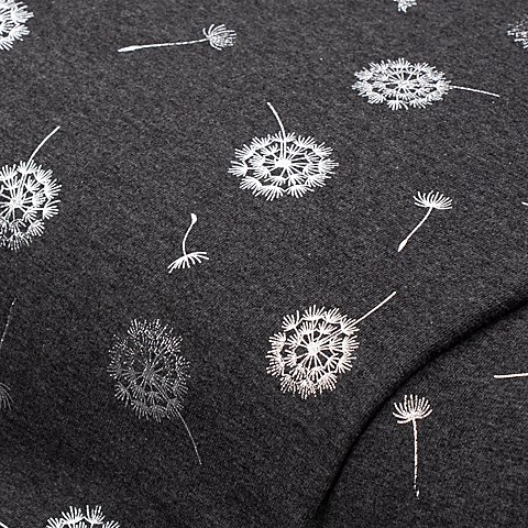 Sweat "Pusteblume" mit Silberdruck, anthrazit-melange/silber von buttinette