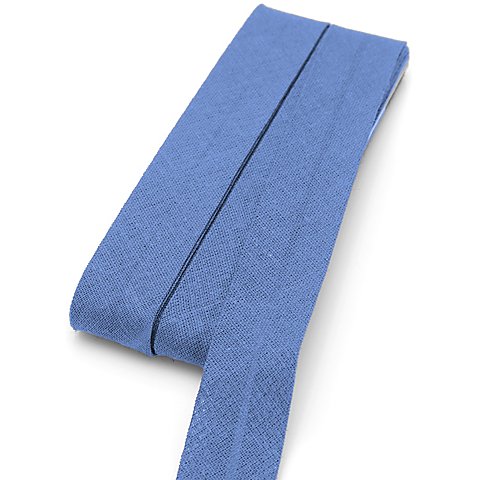 buttinette Baumwoll-Schrägband, blau, Breite: 2 cm, Länge: 5 m von buttinette