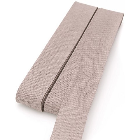 buttinette Baumwoll-Schrägband, taupe, Breite: 2 cm, Länge: 5 m von buttinette