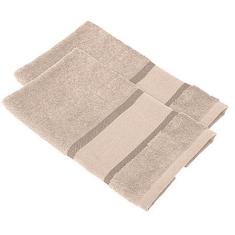 buttinette Gästetücher 2er-Pack, taupe von buttinette