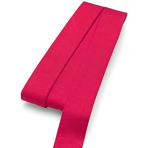 buttinette Jersey-Einfassband, magenta, Breite: 2 cm, Länge: 3 m von buttinette