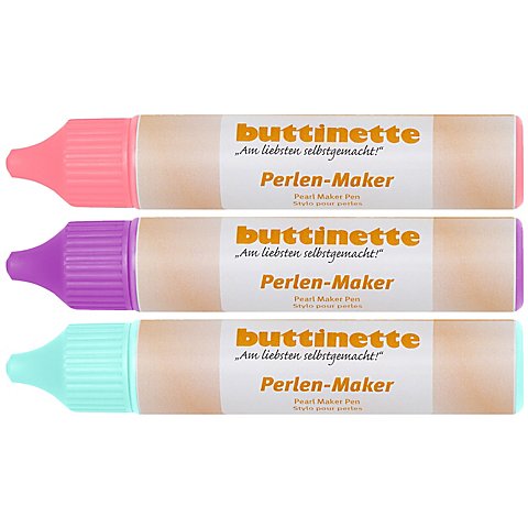 buttinette Perlen-Maker "Pastell", 3x 30 ml von buttinette