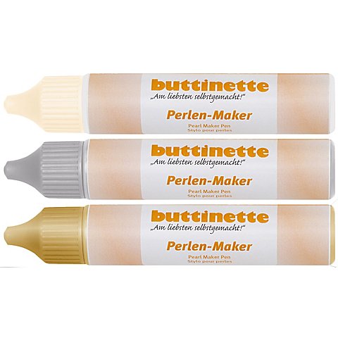 buttinette Perlen-Maker Set "Edel" 3x 30 ml von buttinette