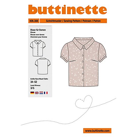 buttinette Schnitt "Bluse mit Kragen" für Damen von buttinette