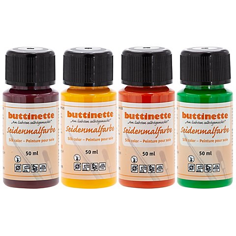 buttinette Seidenmalfarben "Frühling", 4x 50ml von buttinette