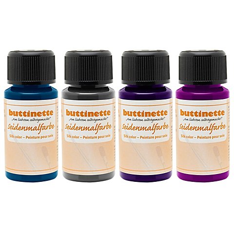 buttinette Seidenmalfarben "Trend", 4x 50 ml von buttinette