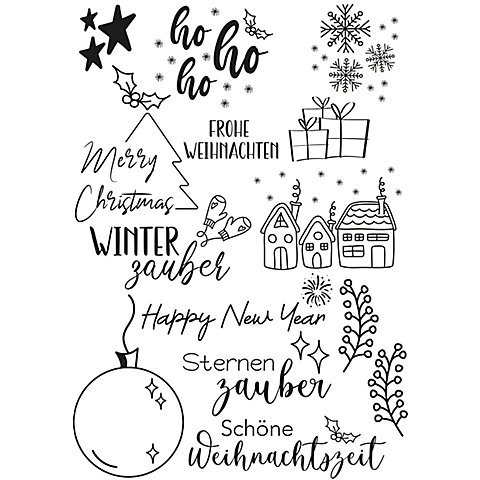 buttinette Silikonstempel "Winter" von buttinette