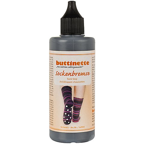 buttinette "Sockenbremse", 100 ml, schwarz von buttinette