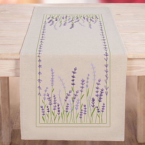 buttinette Stickläufer "Lavendel" von buttinette