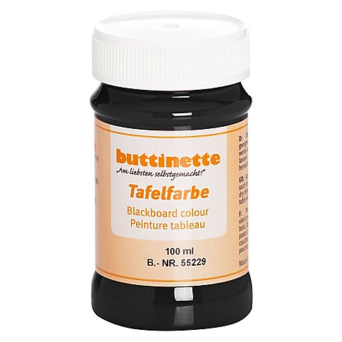 buttinette Tafelfarbe, schwarz, 100 ml von buttinette