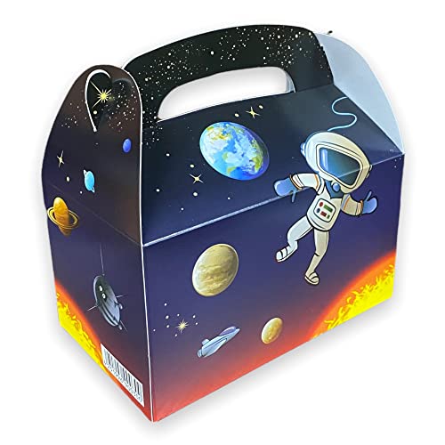 cama24com Geschenkboxen Weltraum Space 12 Stück aus Pappe 15,5 x 15,5 x 9 cm von Palandi® von cama24com