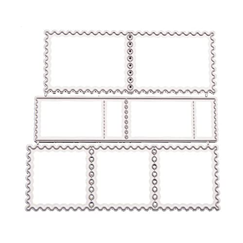 Briefmarken Rahmen Metall Stanzformen Schablone Vorlage Formen Scrapbooking DIY Stanzformen Basteln DIY Handwerk Stanzformen Album Kunst von caoxhenr