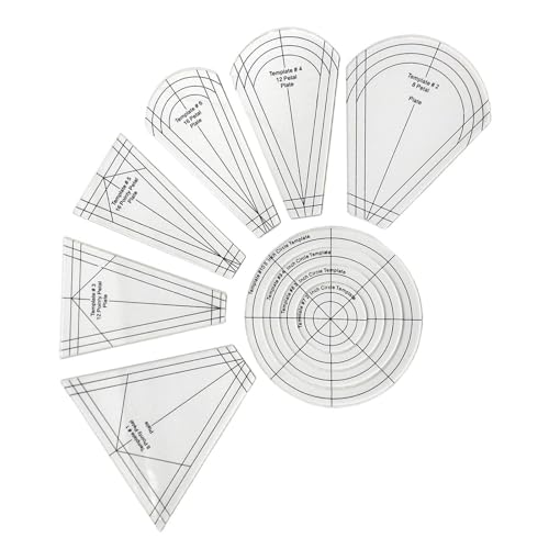 10 Stück/Set, normale Plattenvorlagen, Quilt-Lineal, Nähen, Patchwork-Vorlagen, einfach zu verwenden zum Quilten und Basteln 10 Stück/Set, normale Plattenvorlagen, Quilt-Lineal, Nähen, Patchwork-Vorlagen, einfach zu verwenden zum Quilten und Basteln von carotoe