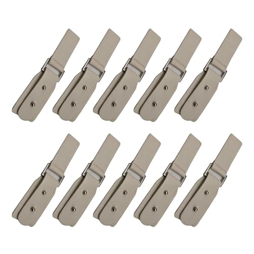 carotoe Leder-Knebelknöpfe, Schnallen, zum Aufnähen, Metallclip für Mantel, Jacken, Bastelprojekte, 10 Stück carotoe Leder-Knebelknöpfe, Schnallen, zum Aufnähen, Metallclip für Mantel, Jacken, Bastelprojekte, 10 Stück von carotoe
