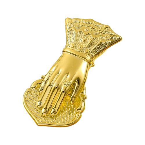 Gold Metall Büroklammer Lady Hand Form Clip Gold Metall Notebook Clip Vintage Dokumentenclips mit Lady Hand Form für Notizbücher, Dokumente und Junk Journals (1 Stück) von ccuzs