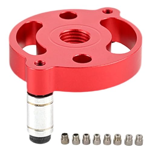 Woodworking Vertical Positioning Punch, Aluminum Alloy Centering Drill Kit, Compact Easy to Use Guide Precision Round Dowel Jig Locator for Precise Drilling (2.76x1.46 Inches) von ccuzs