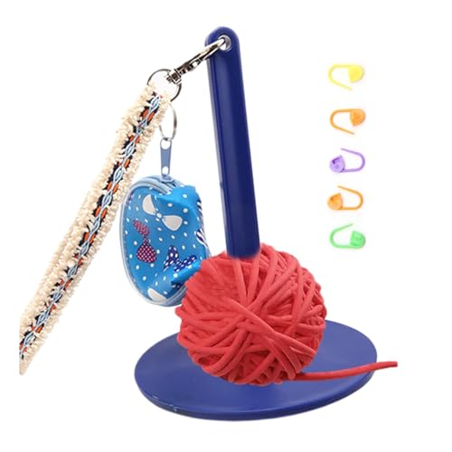 Yarn Holder, Portable Yarn Ball Minder, Wristband Spinner and Organizer for Knitting and Crochet, Yarns Storage for Craft Lovers and Projects, 4.6x6.3 Inches von ccuzs