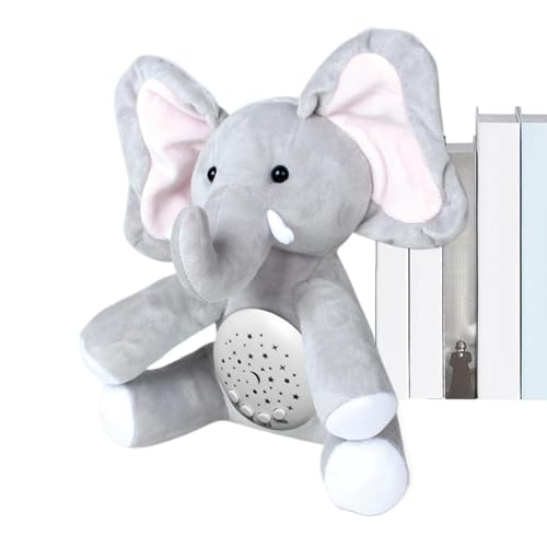 ccuzs Soothing Plush Toy, Music Sleep Companion Doll with Soothing Projector, Animal Shaped Toy with Gear Brightness Colorful Breathing Light for Kids, 7.28x7.09x11.22/10.24x6.3x13.39in von ccuzs