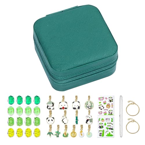 ccuzs ids Jewelry Making Kit, Panda Charm Necklace Kit, Bracelet Making Set, Little Necklace Beads, Jewelry Accessories Kit, Necklace Making, Craft Kitsfor Kids, Bracelets and Necklaces Making von ccuzs