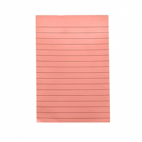 cfpqv 1 Block linierte Haftnotizen, 4 x 6 Haftnotizen mit Linien, selbstklebende Notizblöcke, 8 leuchtende, 50 Blatt/Block Büro Gadgets Stresskiller (H, One Size) von cfpqv