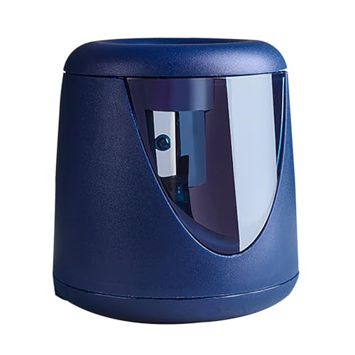 cfpqv 1 Set Automatischer Bleistiftspitzer Bleistifte Elektrische Studenten Schreibwaren Elektrische Bleistiftspitzer Für Zuhause Schulbedarf Batterie Vollautomatisch Kleiderschrank (Blue, One Size) von cfpqv