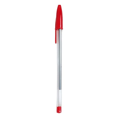 cfpqv Kugelschreiber Punkt Stifte Rot Schwarz Blau Tinte Schule Supply1ml Markierstift Baustelle Wasserfest (Red, One Size) von cfpqv