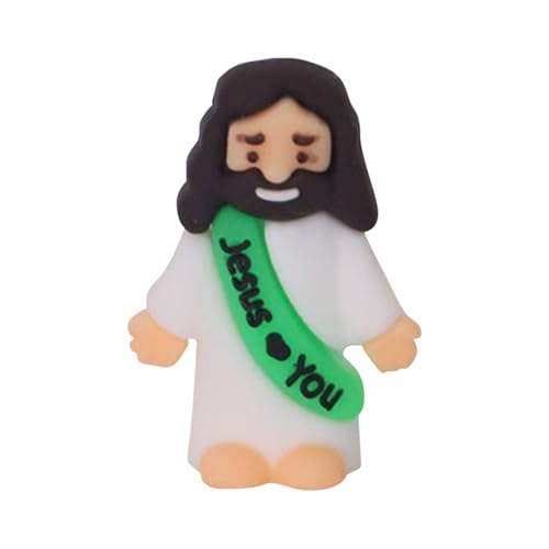 cfpqv Little Figures Original Design Love You Rubber Toys To Hide And Seek Sunday School Baptism Stuffers(Colors) Briefablage Metall (Green, One Size) von cfpqv