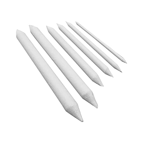 cfpqv Stump Stump Blending 6pcs Sketch Blending Stump Pencil Blending Zeichenpapier Büro & Schreibwaren Illustration Stifte (white, One Size) von cfpqv