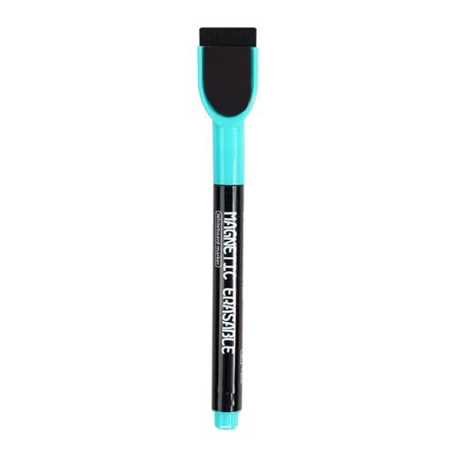 cfpqv Whiteboard-Marker, 12 Stück, bunte Marker mit feiner Spitze und Radiergummi für, geruchsarm, dünne Marker für Kalendertafeln Hut Sprechend (Mint Green, One Size) von cfpqv