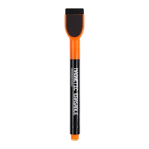 cfpqv Whiteboard-Marker, 12 Stück, bunte Marker mit feiner Spitze und Radiergummi für, geruchsarm, dünne Marker für Kalendertafeln Hut Sprechend (Orange, One Size) von cfpqv