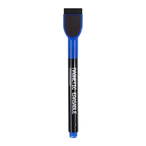 cfpqv Whiteboard-Marker, 12 Stück, bunte Marker mit feiner Spitze und Radiergummi für, geruchsarm, dünne Marker für Kalendertafeln Zeichenwerkzeuge (Blue, One Size) von cfpqv