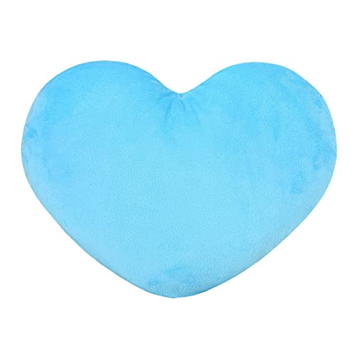 Herzkissen, Herz Kissen Kinderzimmer, Kuschelkissen Kinder Herzform Dekokissen Kopfkissen Kissen Zierkissen, Plüsch Kinderkissen für Kinderzimmer Sofa Dekoration (Blau,40 cm) von champracer