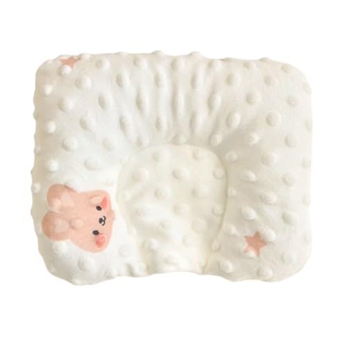 Kinderkissen Mit Kopfkissenbezug Baumwolle ,Kopfkissen Kind Kinderkissen Gegen Plattkopf Kinder Kissen Kopfverformung 100% Baumwolle, für 0-12 Monate Kinder Bett Kinderwagen (Stern,20x25 cm) von champracer