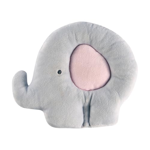 champracer Babykissen Kopfkissen, Baby Kissen, Babykissen Gegen Plattkopf, 0-12 Monate Neugeborene Memory Foam Reisekissen für Bett, Kinderwagen, Autositz (Elefant A) von champracer