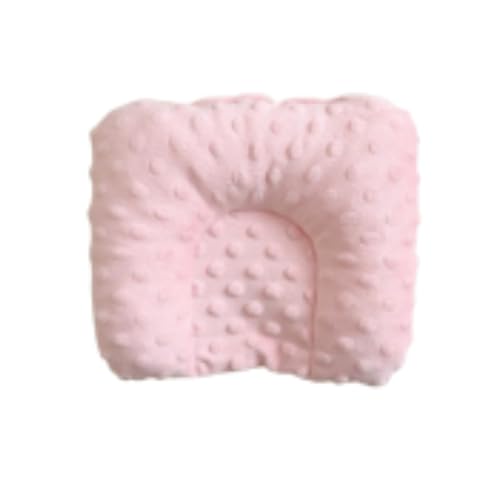 champracer Kinderkissen für Babys, Memory Foam Kopfkissen für Neugeborene, Weiches Dekoratives Kinderkissen für das Zimmer, Baumwollmusselin Neugeborenes Kissen 0-12 Monate,20x25 cm (Rosa) von champracer