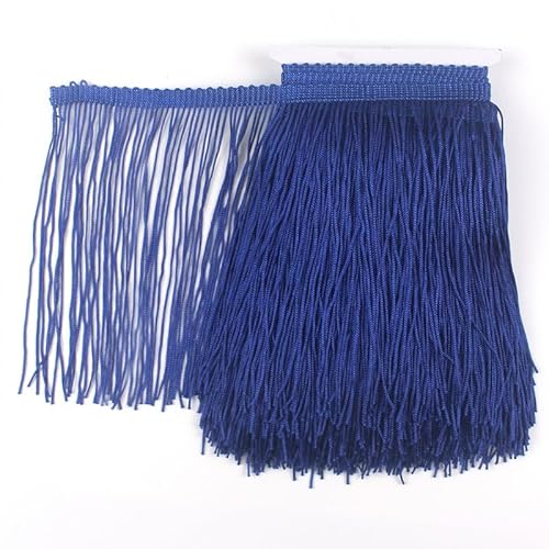 Spitzenband, 5 Yards, Marineblau Fransenborte, 15 cm breit, Fransenbesatz, Band für DIY, Lateinisches Kleid, Bühnenkleidung, Accessoires, Spitzenband von chaojukj