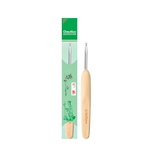 ChiaoGoo CG1023-0 Crochet Hook, Metall, Natural, One Size von chiaogoo