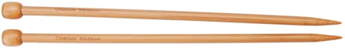 chiaogoo CG1033-15 Stricknadeln SP 33 cm Größe 15 Knitting Needle, Bambus, Size 15/10mm, Einheitsgröße von chiaogoo