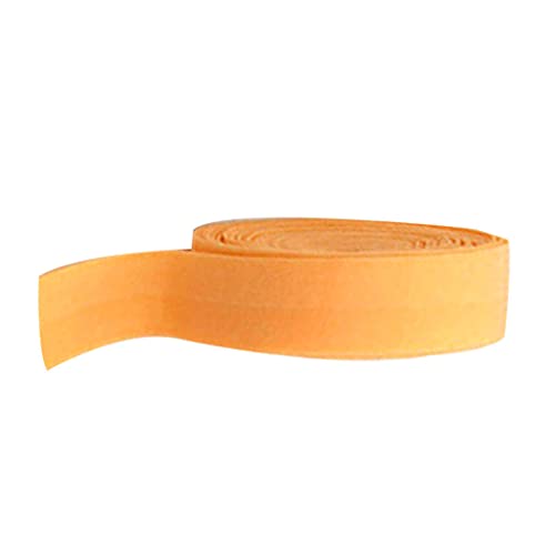 chiwanji 10m elastisches Einfassband Falzgummi 20mm Elastisch Schrägband für Manschetten, Hosen, Shorts, Orange von chiwanji