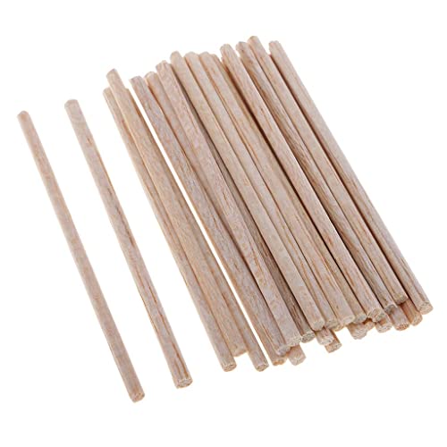 chiwanji 30 / 50 Balsaholz Holz Bar Stick Holzstab Holzstäbe Rundstab Bastelstäbe Rundstäbe Holz Sticks Bastelholz, 75mm, 30st von chiwanji