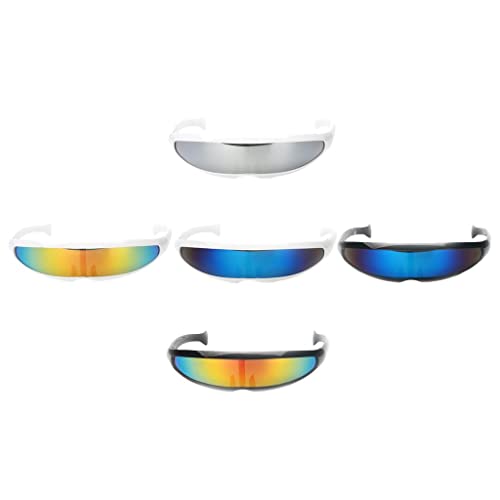 chiwanji Futuristische Sonnenbrille Monoblock Cyclop 5er Pack von chiwanji