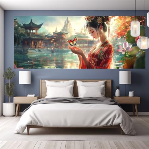 Diamond Painting Erwachsene Groß XXL 110x50cm Diamond Painting Schönheit, 5D DIY Malen Nach Zahlen Erwachsene Blume,Full Drill Cross Stickerei Bilder Malerei Basteln Kits, Wohnzimmer Zimmer Deko Y1238 Diamond Painting Erwachsene Groß XXL 110x50cm Diamond Painting Schönheit, 5D DIY Malen Nach Zahlen Erwachsene Blume,Full Drill Cross Stickerei Bilder Malerei Basteln Kits, Wohnzimmer Zimmer Deko Y1238 von clldy