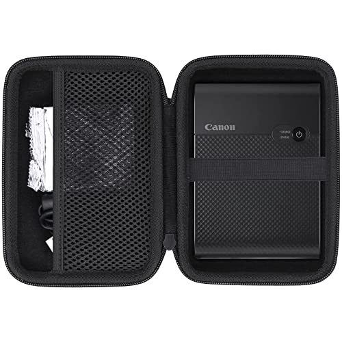 co2CREA Hart Tasche für Canon SELPHY Square QX10 /QX20 Fotodrucker kompatibel für Druck-Set XS-20L Fotopapier 72 x 85 mm und USB kables Case Etui Tragetasche von co2CREA