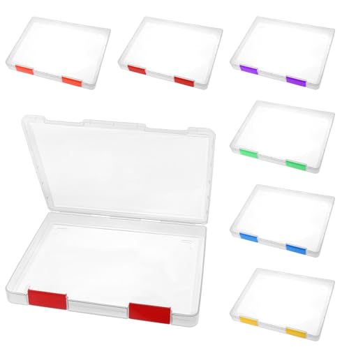 cobee A4-Aktenbox aus Kunststoff, transparent, für Sammelalben, Zeitschriften, für Sammler, A4-Aktenbox, Papier-Organizer, Büro-Dokumentenhalter, Kunststoff, Brettspiel-Aufbewahrung, 6 Stück von cobee