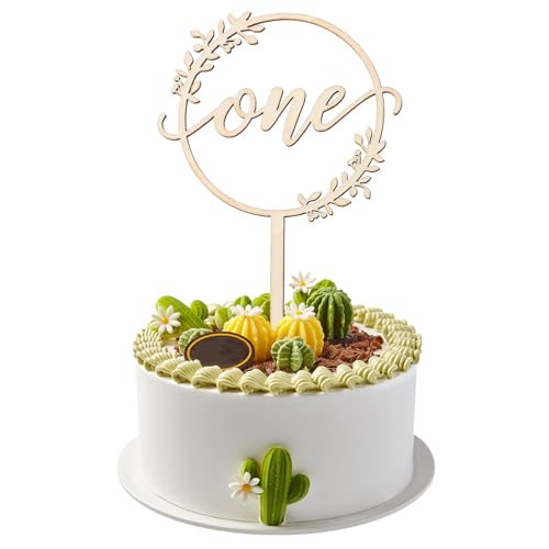 cobee cake topper 1. geburtstag, tortendeko 1. geburtstag deko 1. geburtstag mädchen Cake Topper Geburtstag für Babyparty One Kindergeburtstag 1 Jahr Geburtstag Party Deko Geschenk von cobee