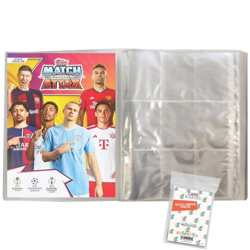 Bundle mit Topps Champions League - 1 Leere Sammelmappe + Exklusive Collect-it Hüllen (2023/24) von collect-it.de MY HOME OF CARDS + TOYS